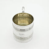 George III Sterling Silver Lined Pattern Christening Mug Antique 1812 London
