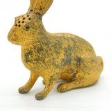 Edwardian Sterling Silver Gilt Bunny Rabbit Pepper Shaker Antique 1904 London