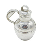 Britannia 958 Silver Guernsey Can Whisky Flask Vintage 1993 London Import