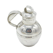 Britannia 958 Silver Guernsey Can Whisky Flask Vintage 1993 London Import