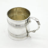 George III Sterling Silver Lined Pattern Christening Mug Antique 1812 London