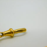Victorian 18ct Yellow Gold Trombone Link Albertina Watch Chain Antique c1860