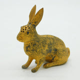 Edwardian Sterling Silver Gilt Bunny Rabbit Pepper Shaker Antique 1904 London