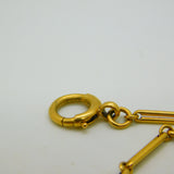 Victorian 18ct Yellow Gold Trombone Link Albertina Watch Chain Antique c1860