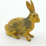 Edwardian Sterling Silver Gilt Bunny Rabbit Pepper Shaker Antique 1904 London