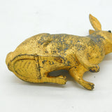 Edwardian Sterling Silver Gilt Bunny Rabbit Pepper Shaker Antique 1904 London
