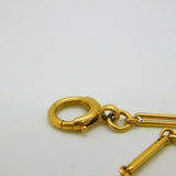 Victorian 18ct Yellow Gold Trombone Link Albertina Watch Chain Antique c1860