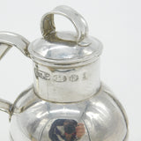 Britannia 958 Silver Guernsey Can Whisky Flask Vintage 1993 London Import