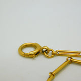 Victorian 18ct Yellow Gold Trombone Link Albertina Watch Chain Antique c1860