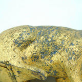 Edwardian Sterling Silver Gilt Bunny Rabbit Pepper Shaker Antique 1904 London