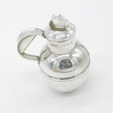 Britannia 958 Silver Guernsey Can Whisky Flask Vintage 1993 London Import