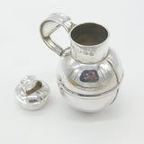 Britannia 958 Silver Guernsey Can Whisky Flask Vintage 1993 London Import
