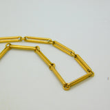 Victorian 18ct Yellow Gold Trombone Link Albertina Watch Chain Antique c1860