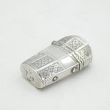 George III Sterling Silver Crossed Pattern Sewing Etui Antique 1807 Birmingham