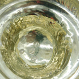 George III Sterling Silver Floral Embossed Lidded Tankard Antique 1773 London