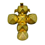 Gold Masonic Ball Fob Pendant