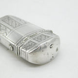George III Sterling Silver Crossed Pattern Sewing Etui Antique 1807 Birmingham