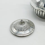 George III Sterling Silver Fluted Wooden Handle Teapot Antique 1800 London
