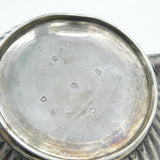 George III Sterling Silver Fluted Wooden Handle Teapot Antique 1800 London