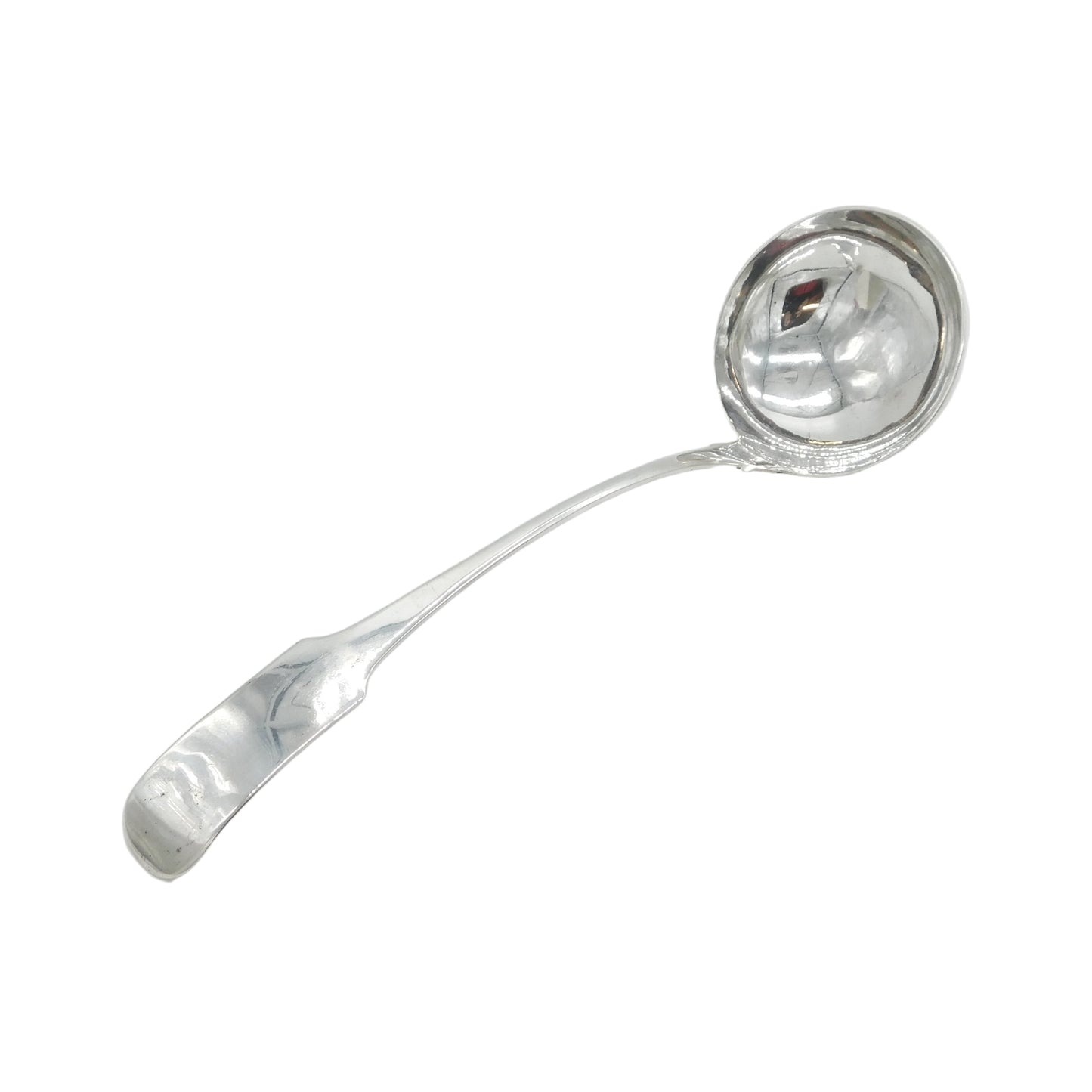 Irish George III Sterling Silver Large Fiddle-Pattern Ladle Antique 1809 Dublin