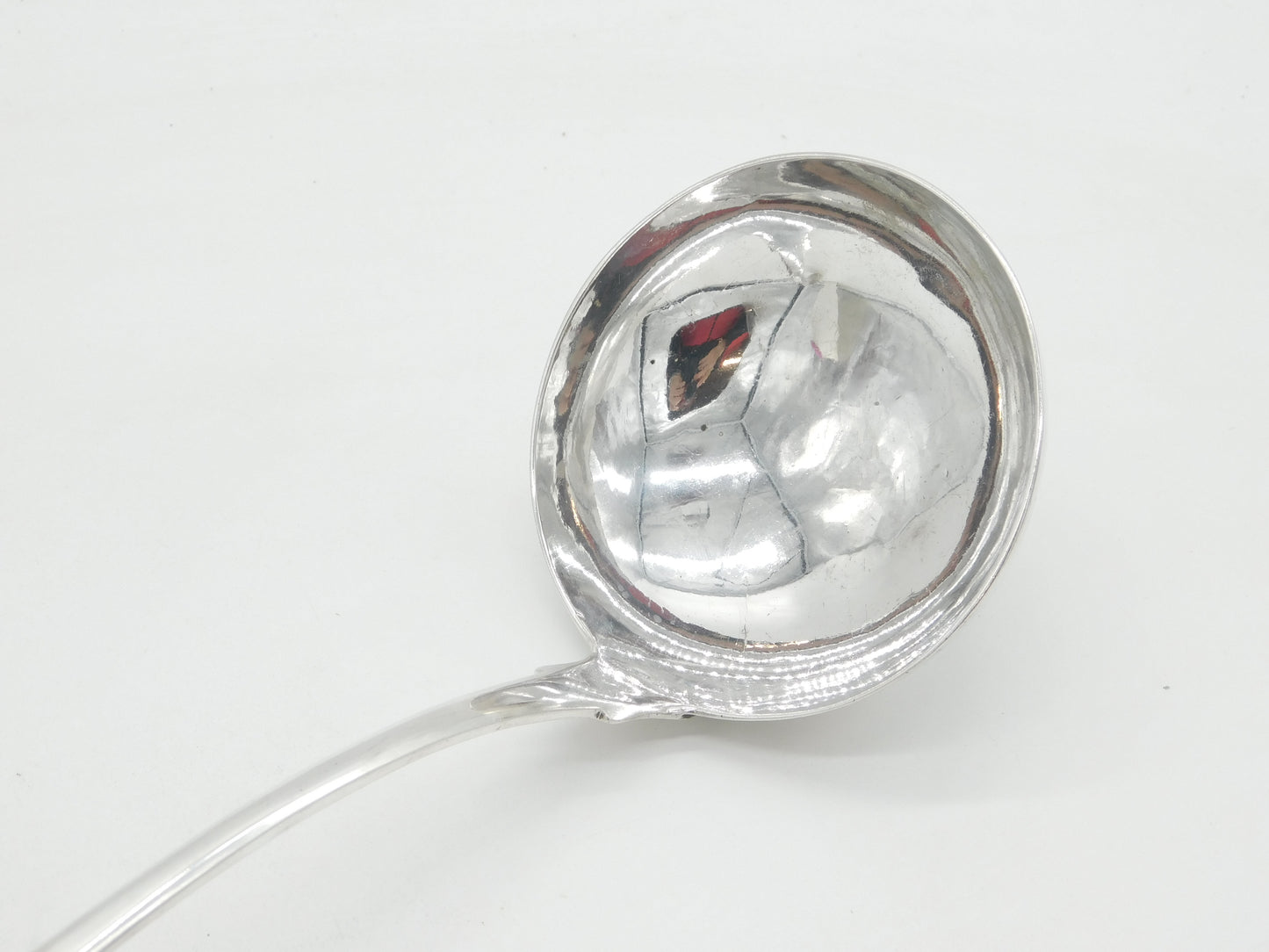 Irish George III Sterling Silver Large Fiddle-Pattern Ladle Antique 1809 Dublin