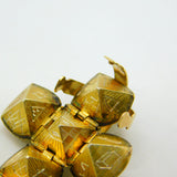 9ct Gold & Sterling Silver Opening Masonic Ball Charm Fob Antique c1920 Art Deco