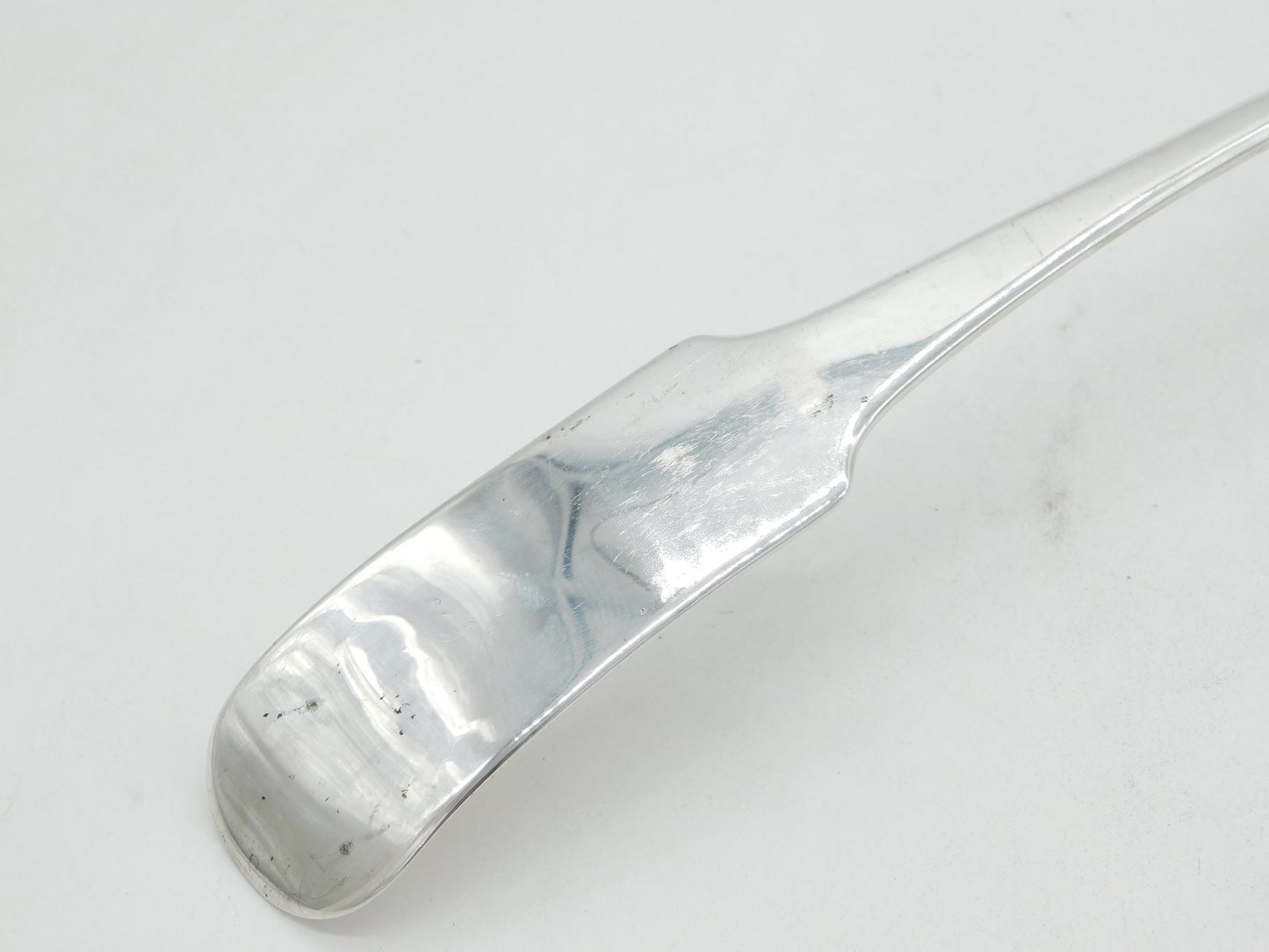 Irish George III Sterling Silver Large Fiddle-Pattern Ladle Antique 1809 Dublin