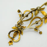 18th Century Early French Silver Gilt Floral Pattern Collar Necklace Antique