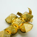 9ct Gold & Sterling Silver Opening Masonic Ball Charm Fob Antique c1920 Art Deco