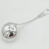 Irish George III Sterling Silver Large Fiddle-Pattern Ladle Antique 1809 Dublin