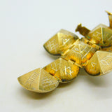 9ct Gold & Sterling Silver Opening Masonic Ball Charm Fob Antique c1920 Art Deco