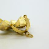 9ct Gold & Sterling Silver Opening Masonic Ball Charm Fob Antique c1920 Art Deco