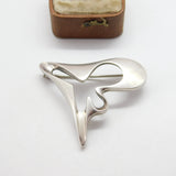 Georg Jensen Sterling Silver 'Splash' Brooch No. 324 Denmark Vintage 1971