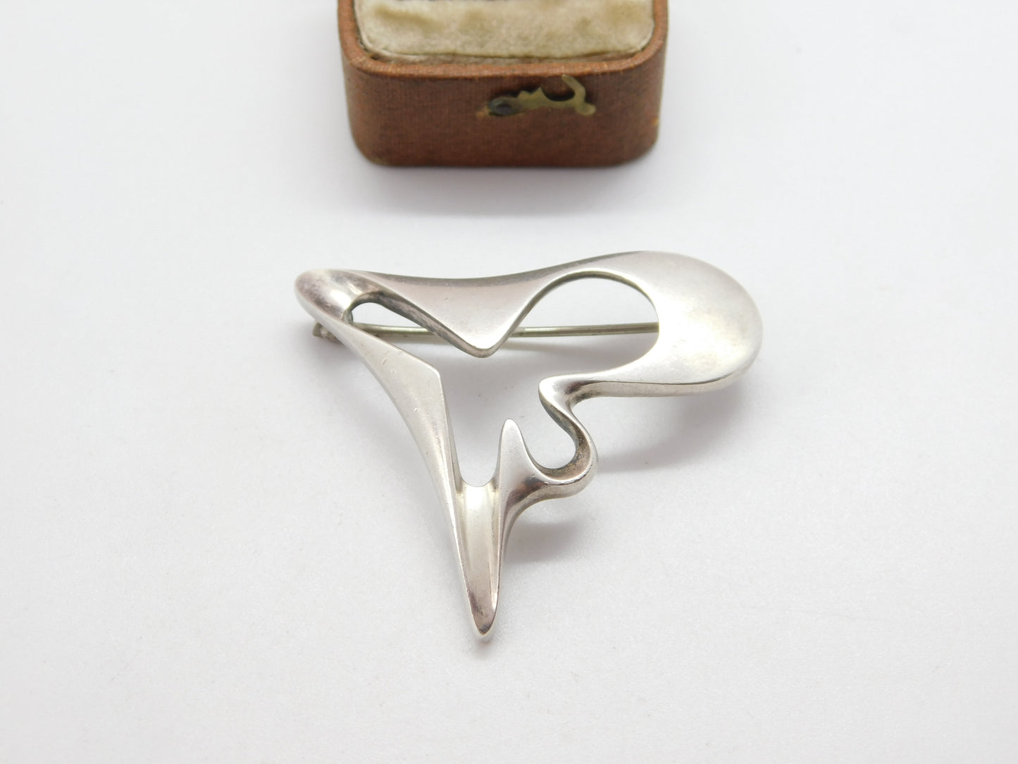 Georg Jensen Sterling Silver 'Splash' Brooch No. 324 Denmark Vintage 1971