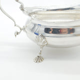 Large Sterling Silver Scrolled Feel Sauce Boat Antique 1932 Birmingham Art Deco