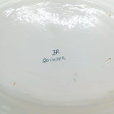 French 19th Century Quimper Faience Armorial Meat Platter Dish Antique c1890