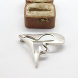 Georg Jensen Sterling Silver 'Splash' Brooch No. 324 Denmark Vintage 1971