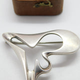 Georg Jensen Sterling Silver 'Splash' Brooch No. 324 Denmark Vintage 1971