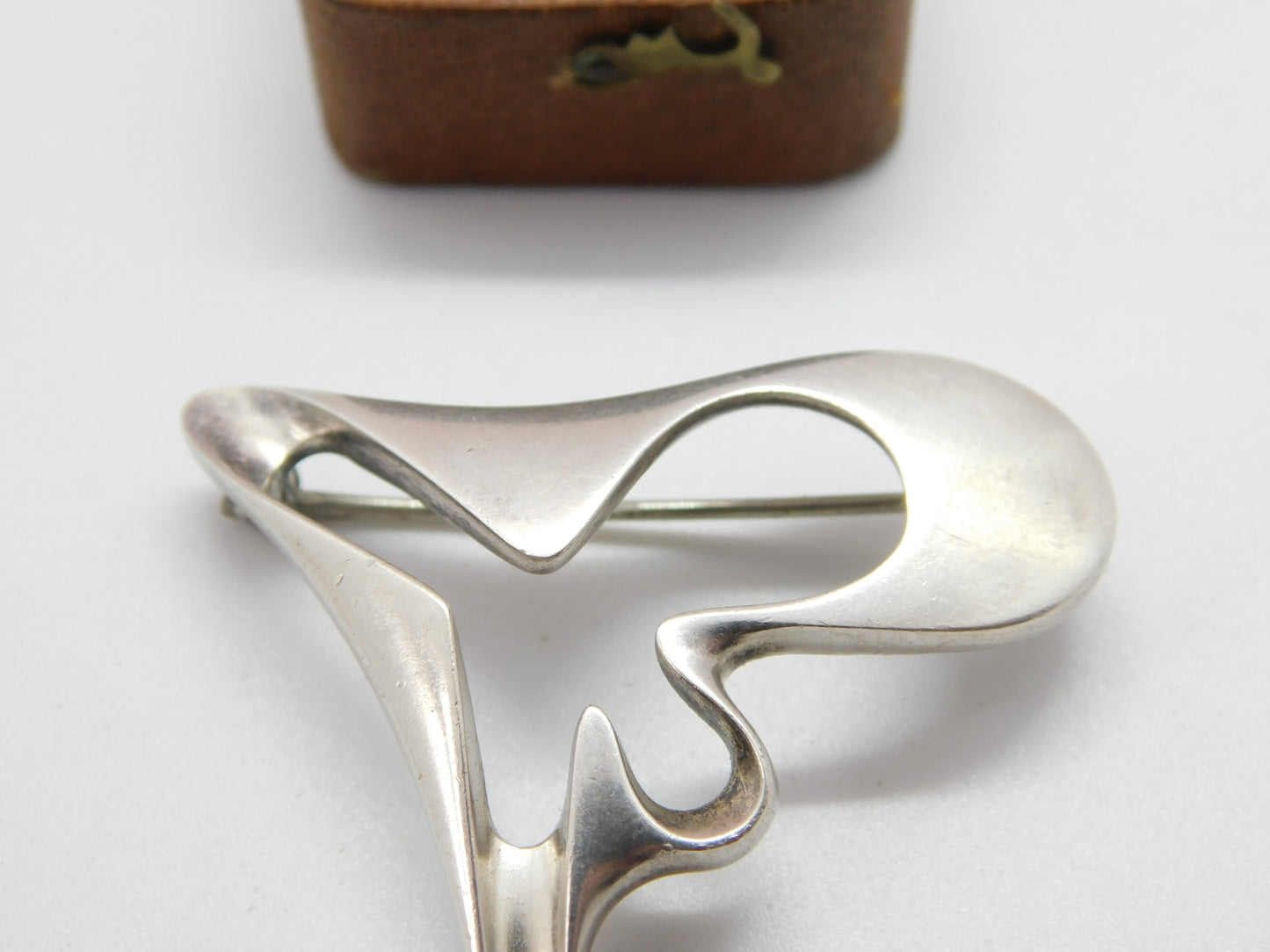 Georg Jensen Sterling Silver 'Splash' Brooch No. 324 Denmark Vintage 1971