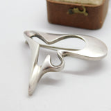 Georg Jensen Sterling Silver 'Splash' Brooch No. 324 Denmark Vintage 1971