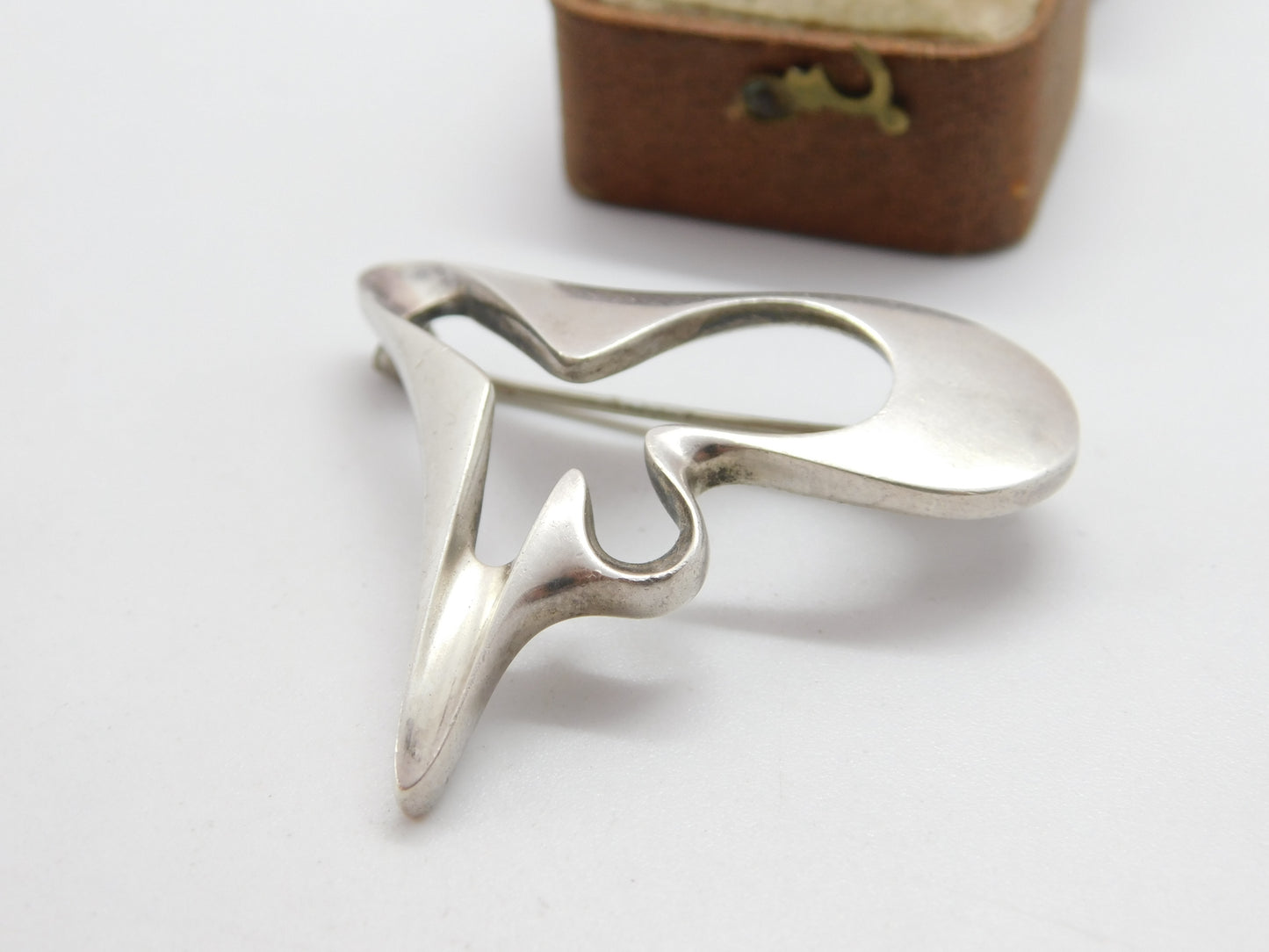 Georg Jensen Sterling Silver 'Splash' Brooch No. 324 Denmark Vintage 1971