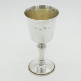 Sterling Silver Wine Goblet or Chalice Vintage 1972 Birmingham W.I Broadway