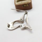 Georg Jensen Sterling Silver 'Splash' Brooch No. 324 Denmark Vintage 1971