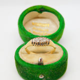Victorian 18ct Yellow Gold Five-Stone Diamond Boat Ring Antique c1890