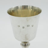 Sterling Silver Wine Goblet or Chalice Vintage 1972 Birmingham W.I Broadway