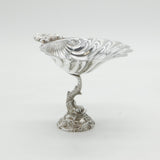 Cast Sterling Silver Dolphin & Shell Pattern Butter or Soap Dish Vintage 1987 Mappin & Webb