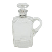 Hukin & Heath Edwardian Sterling Silver Mounted Brandy Bottle Antique 1906 Birmingham