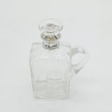 Hukin & Heath Edwardian Sterling Silver Mounted Brandy Bottle Antique 1906 Birmingham