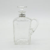 Hukin & Heath Edwardian Sterling Silver Mounted Brandy Bottle Antique 1906 Birmingham