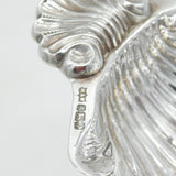 Cast Sterling Silver Dolphin & Shell Pattern Butter or Soap Dish Vintage 1987 Mappin & Webb